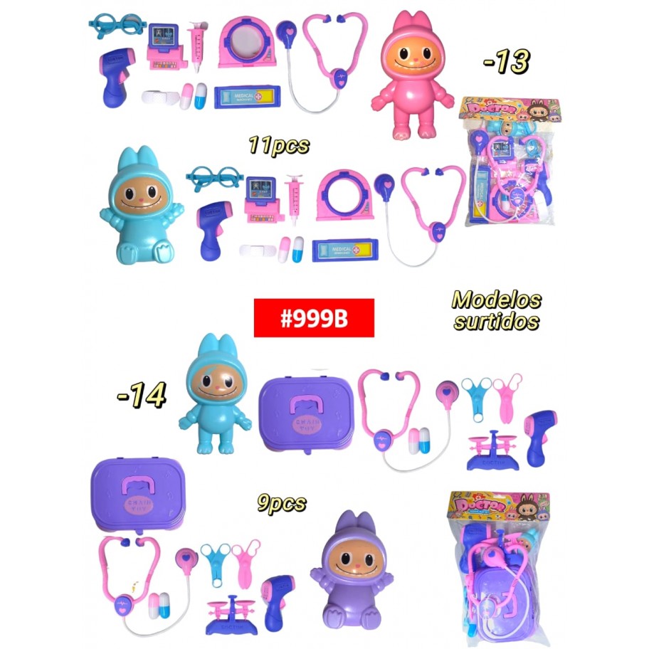 SET DE DOCTORA LABUBU 9-11pcs #999B