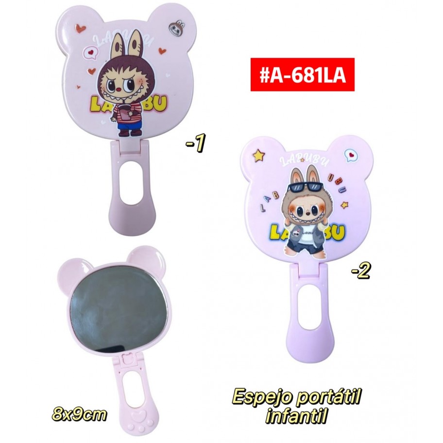 ESPEJO PANDA INFANTIL LABUBU #A-681LA