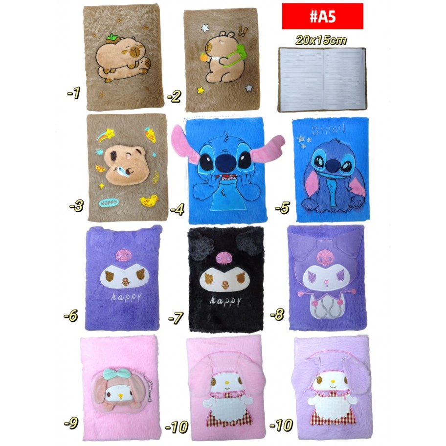 LIBRETA PELUCHE INFANTIL #A5