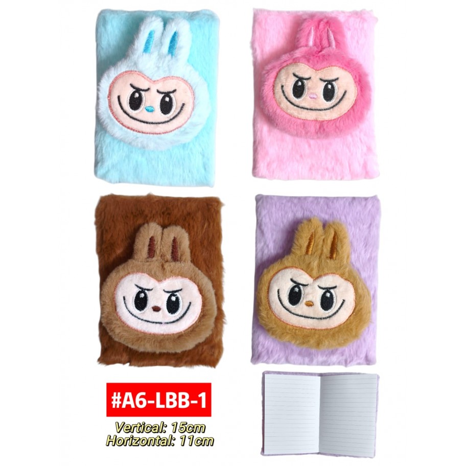 LIBRETA PELUCHE LABUBU #A6-LBB-1