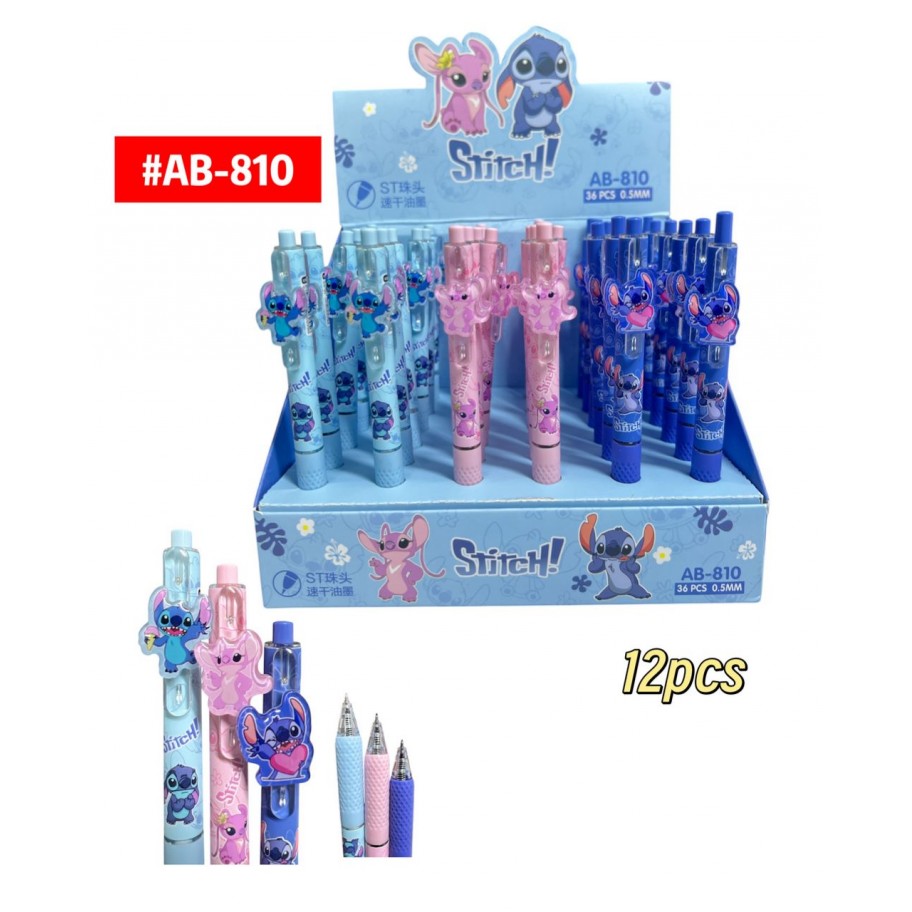 LAPICERO STITCH 12uds #AB-810