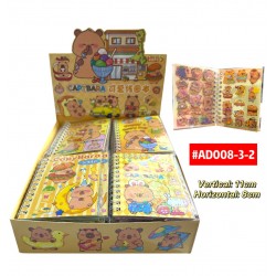 AGENDA CON STICKERS CAPYBARA #AD008-3-2