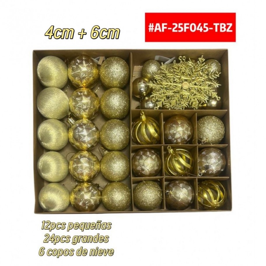 SET DE BAMBALINAS SURTIDAS 42pcs #AF-25F045-TBZ