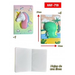 CUADERNO CON RELIEVE 4D #AF-718 P.U