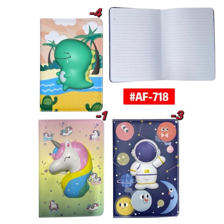 CUADERNO CON RELIEVE 4D #AF-718 P.U