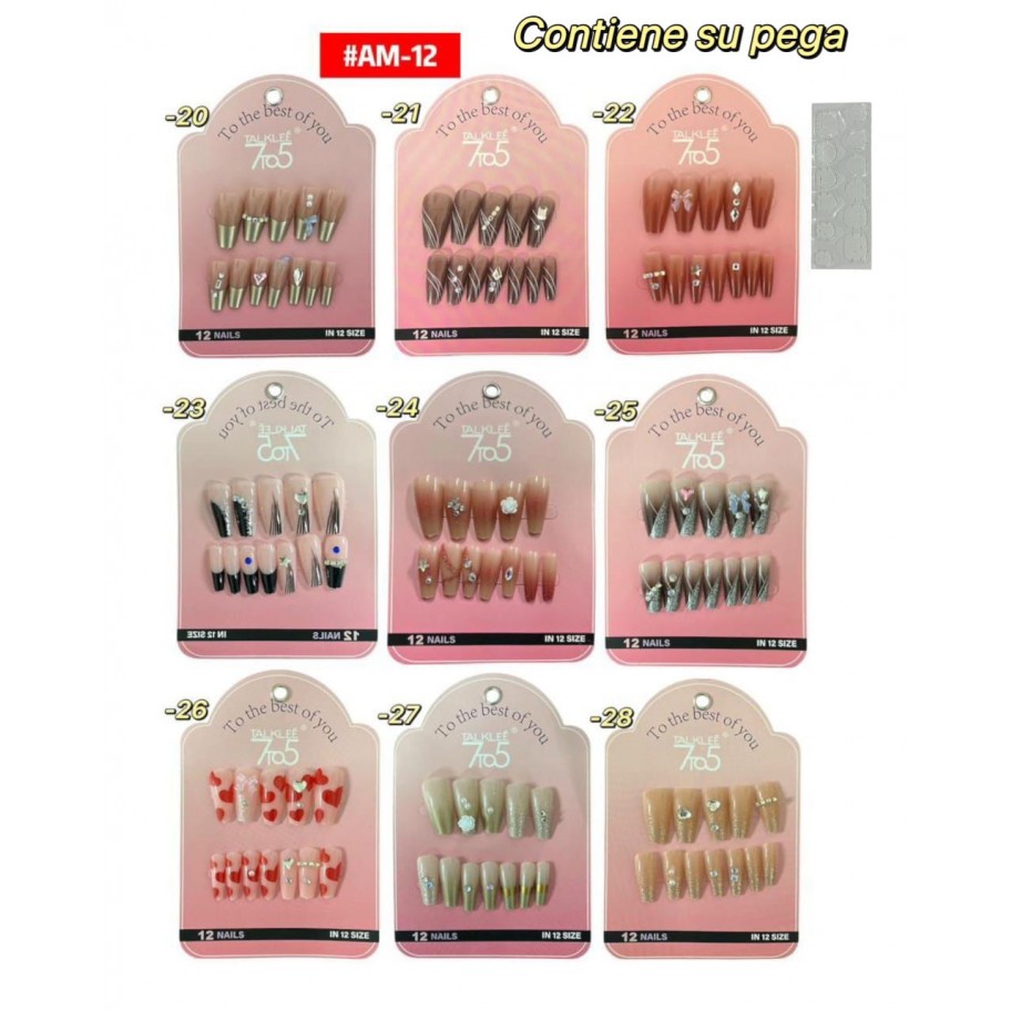 SET DE UÑAS #AM-12 P.U