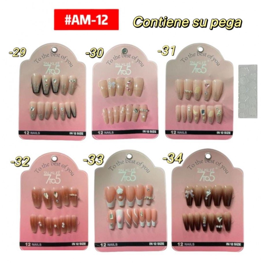 SET DE UÑAS #AM-12 P.U