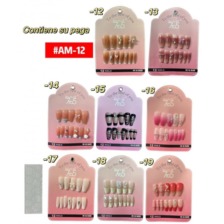SET DE UÑAS #AM-12 P.U
