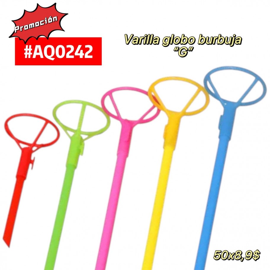 VARILLA PARA GLOBO BURBUJA *50 #AQ0242 PROMO