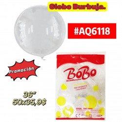 GLOBOS BURBUJA  36" #AQ6118 PROMO