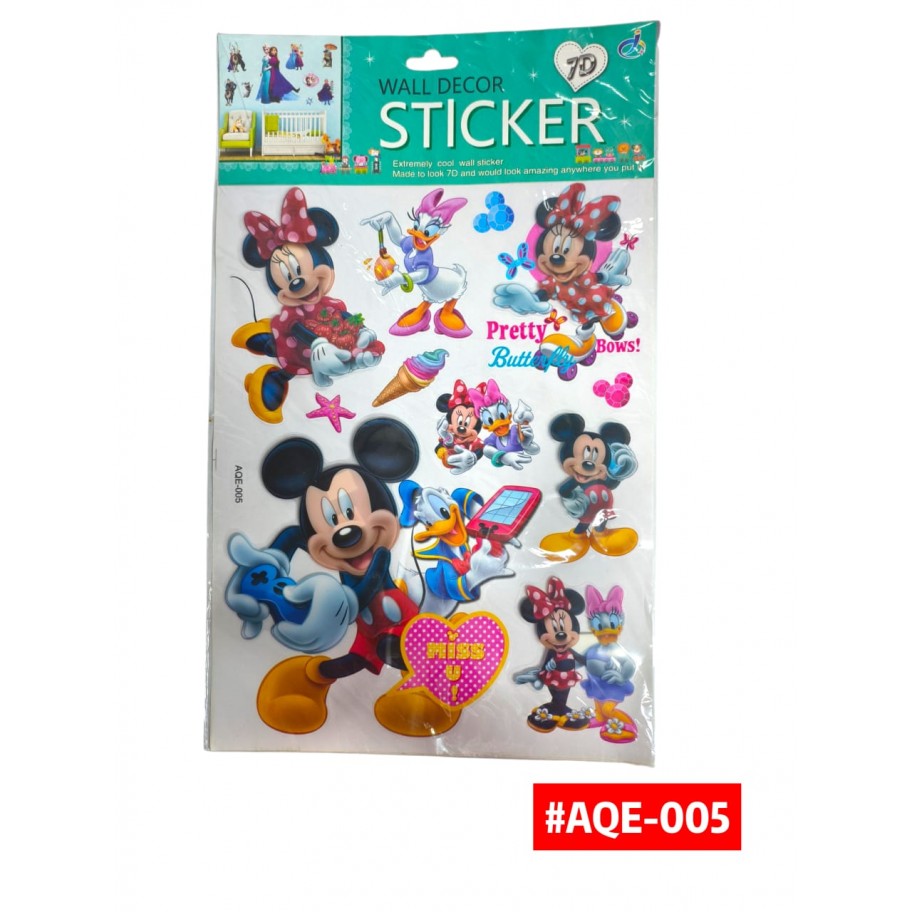 CALCOMANIA 3D INFANTIL #AQE-005