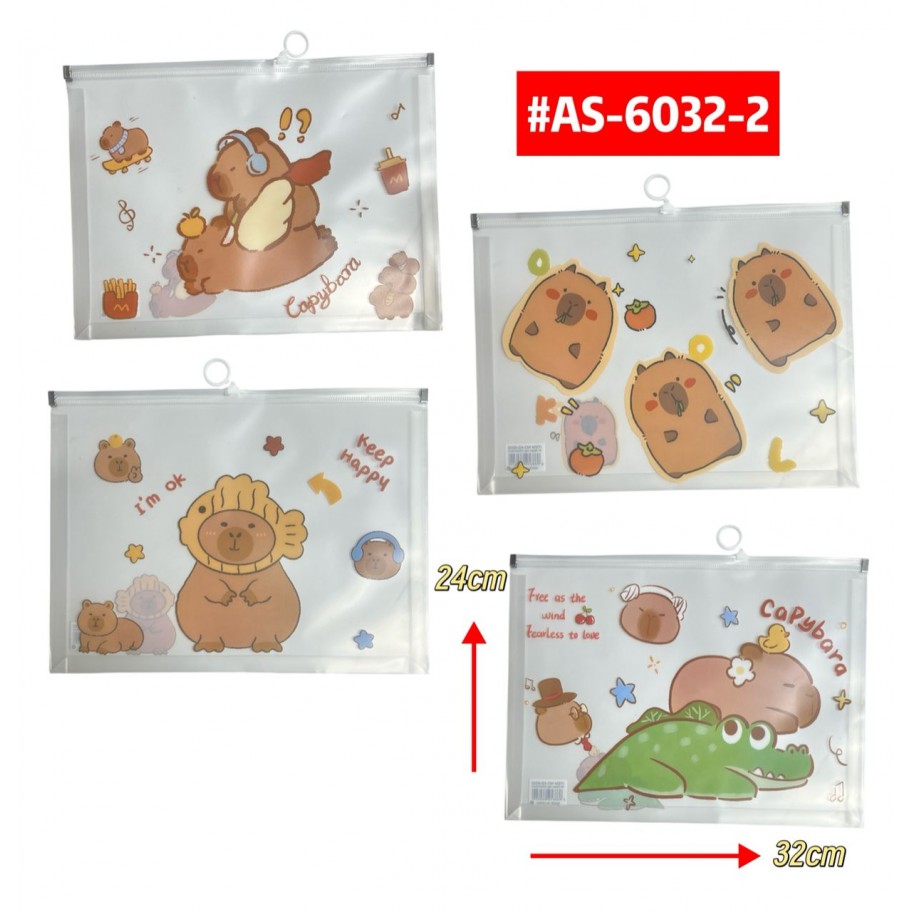 PORTAFOLIOS INFANTIL CAPYBARA #AS-6032-2