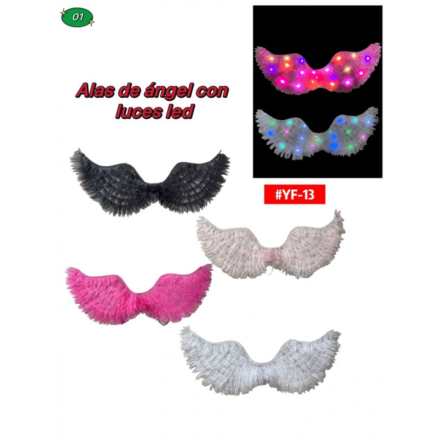 DISFRAZ ALAS CON LUCES LED #YF-13