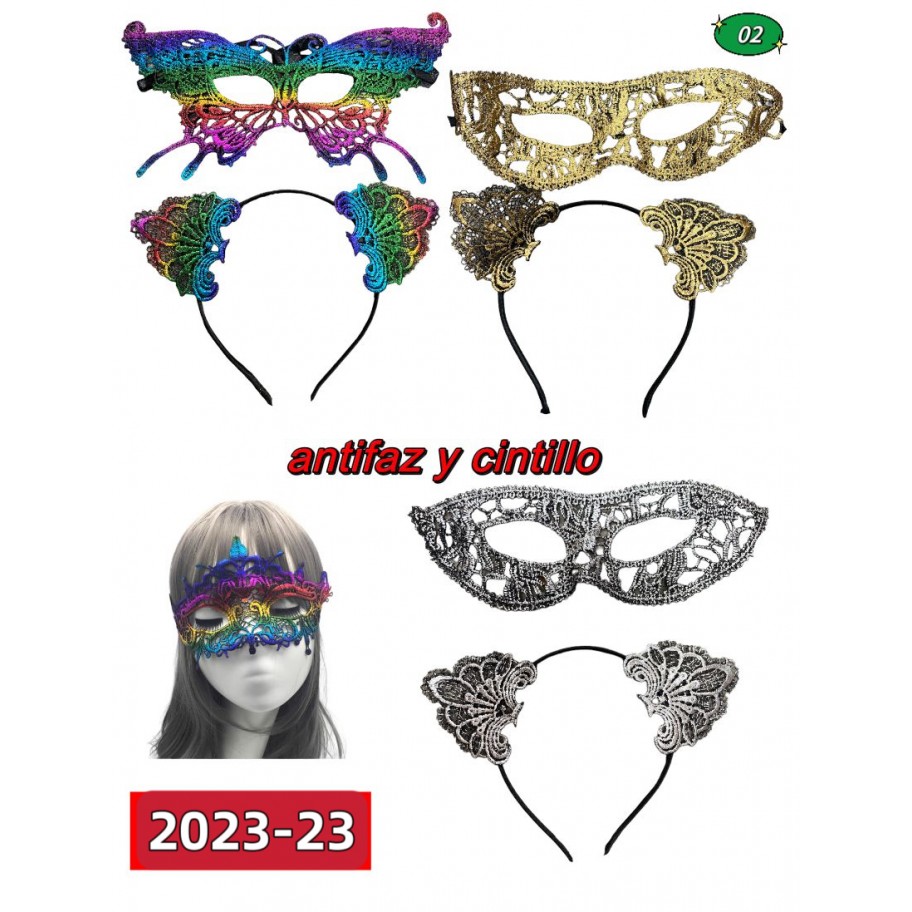 SET DE ANTIFAZ Y CINTILLO #2023-23  P.U