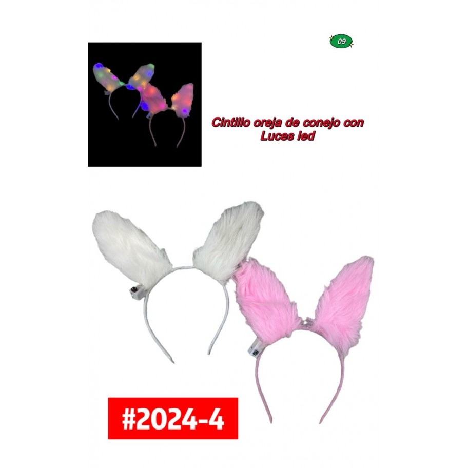 CINTILLO CONEJO CON LUCES LED #2024-4