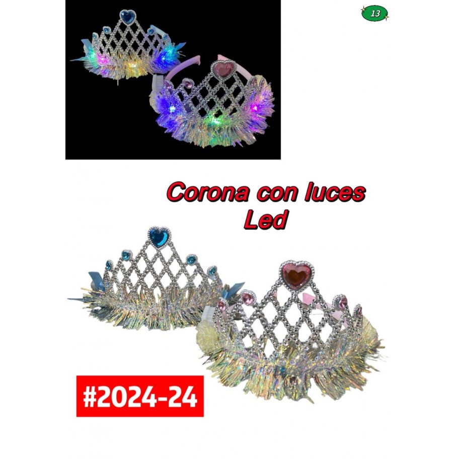 CORONA CON LUCES LED #2024-24 P.U