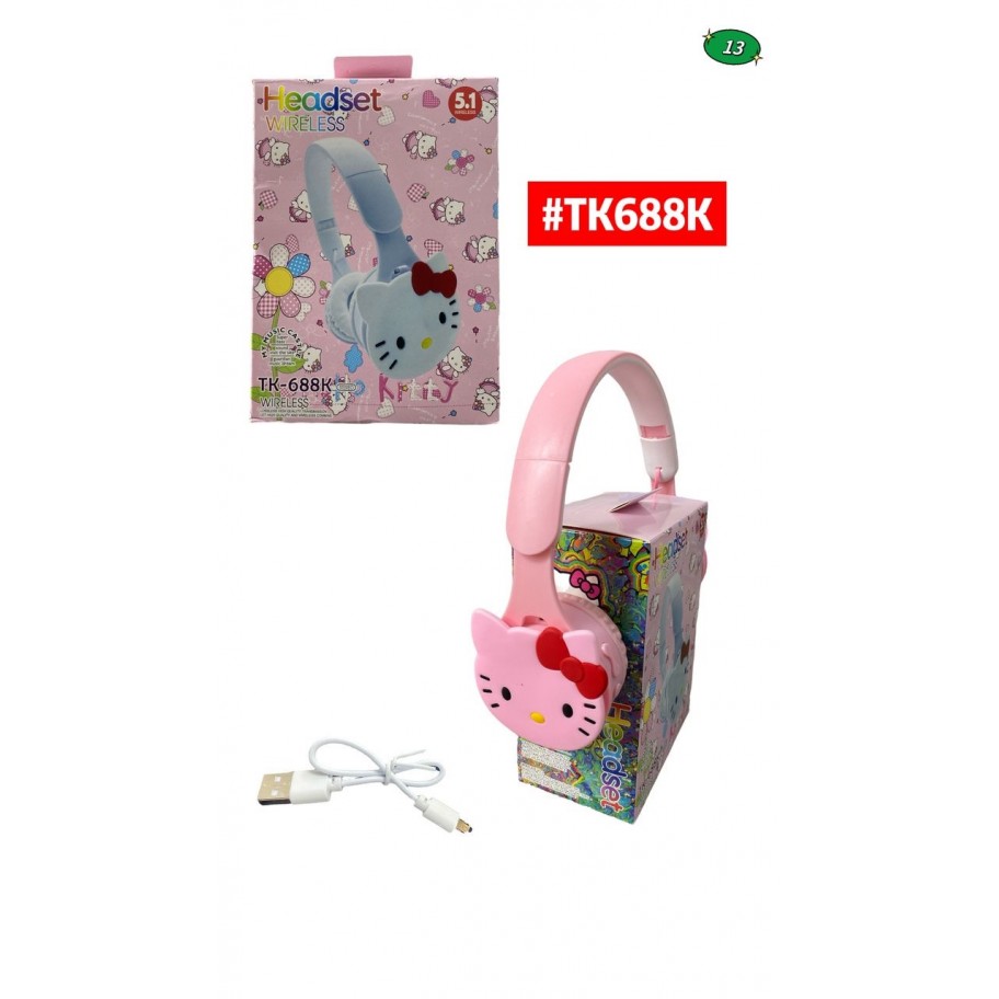 AUDIFONOS HELLO KITTY #TK-688K