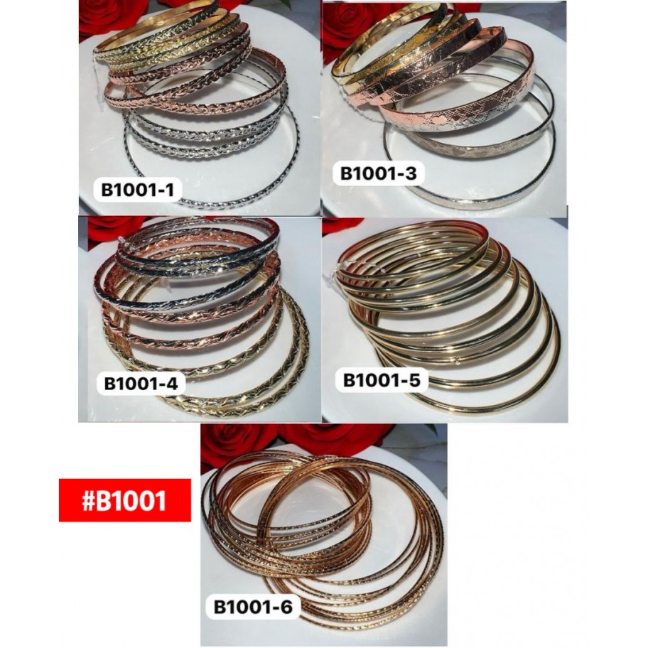 JUEGO DE PULSERAS #B1001 P.U