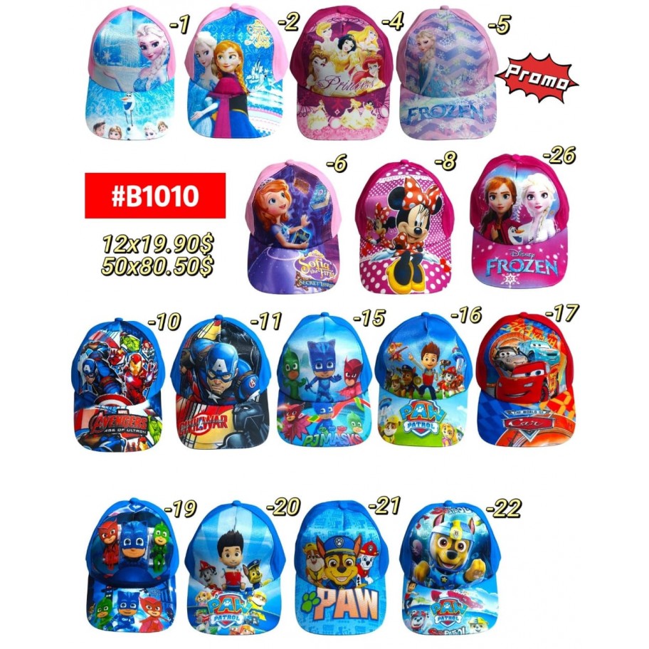 GORRA INFANTIL x50pcs #B1010 PROMO