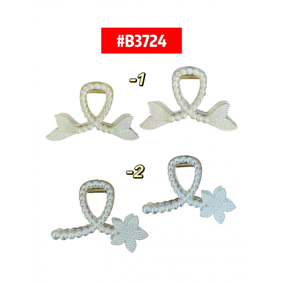  GANCHETAS SIRENA/FLOR 12uds #B3724