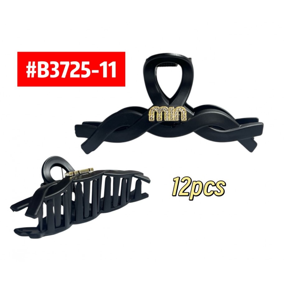 GANCHETAS NEGRAS 12uds #B3725-11