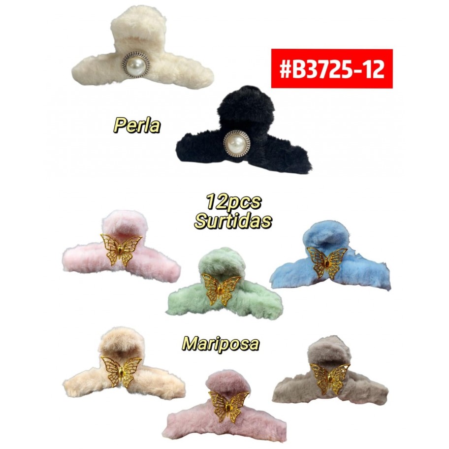 GANCHETAS PELUCHE 12uds #B3725-12