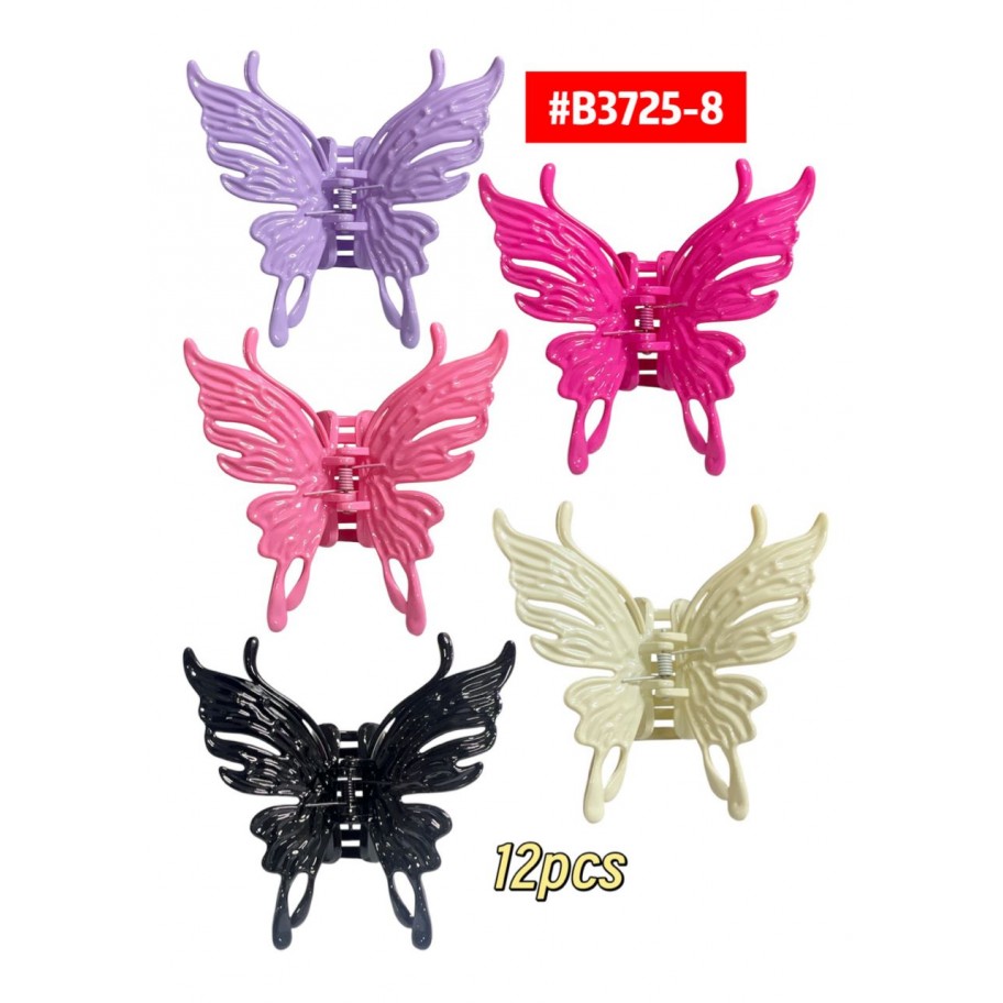  GANCHETAS MARIPOSA 12uds #B3725-8