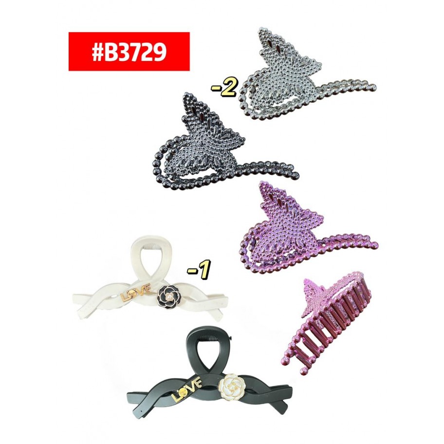  GANCHETAS LOVE/MARIPOSA 12uds #B3729