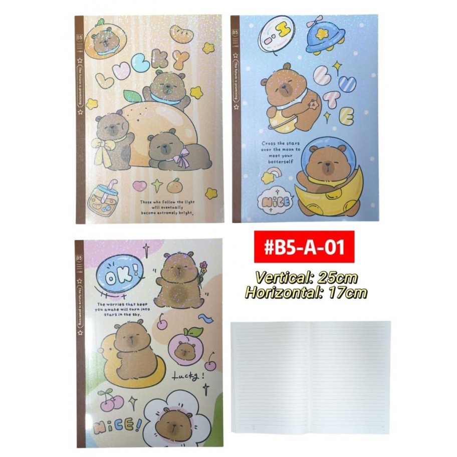CUADERNO CAPYBARA 40 HOJAS #B5-A-01