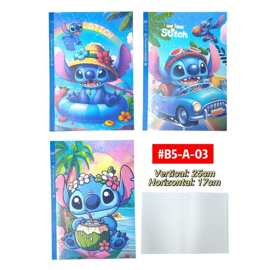 CUADERNO STITCH 40 HOJAS #B5-A-03