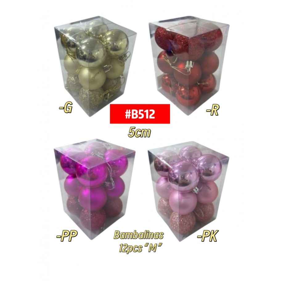 BAMBALINAS 5CM "M" 12pcs #B512