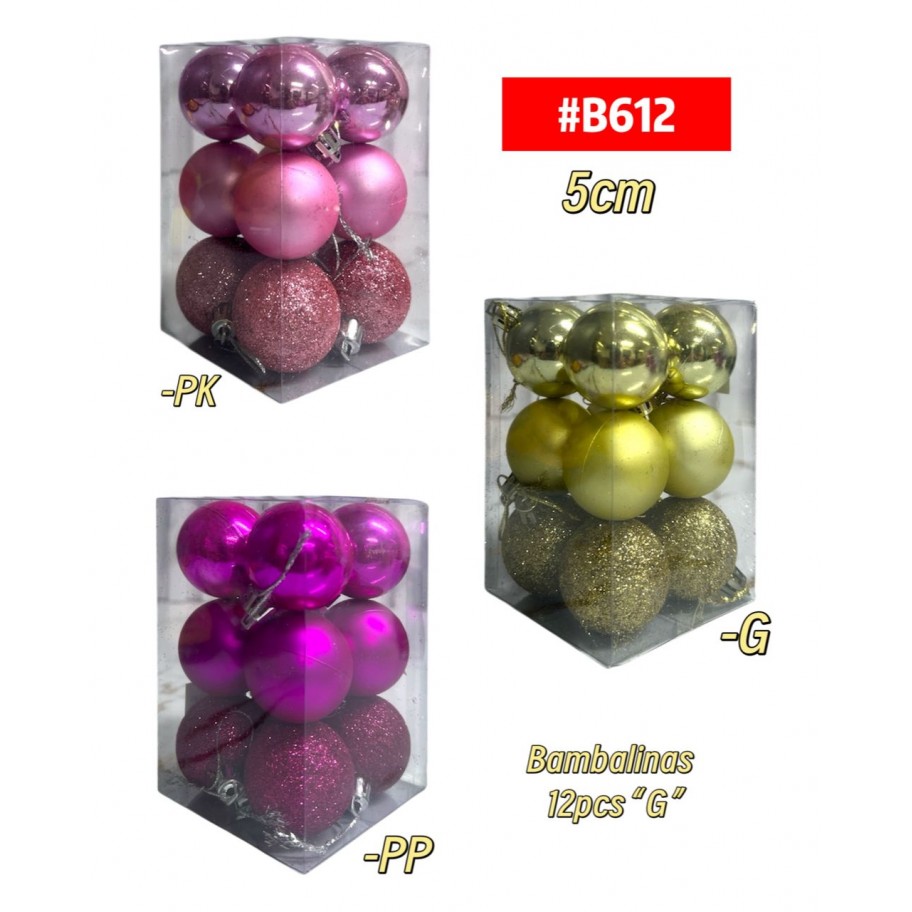 BAMBALINAS 6CM "G" 12pcs #B612
