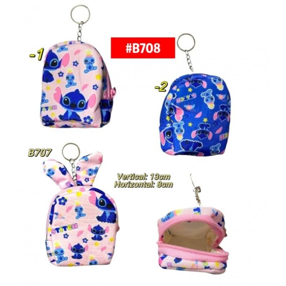 LLAVERO BOLSITO STITCH #B708 PROMO