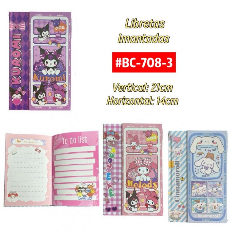 LIBRETA IMAN SANRIO #BC-708-3