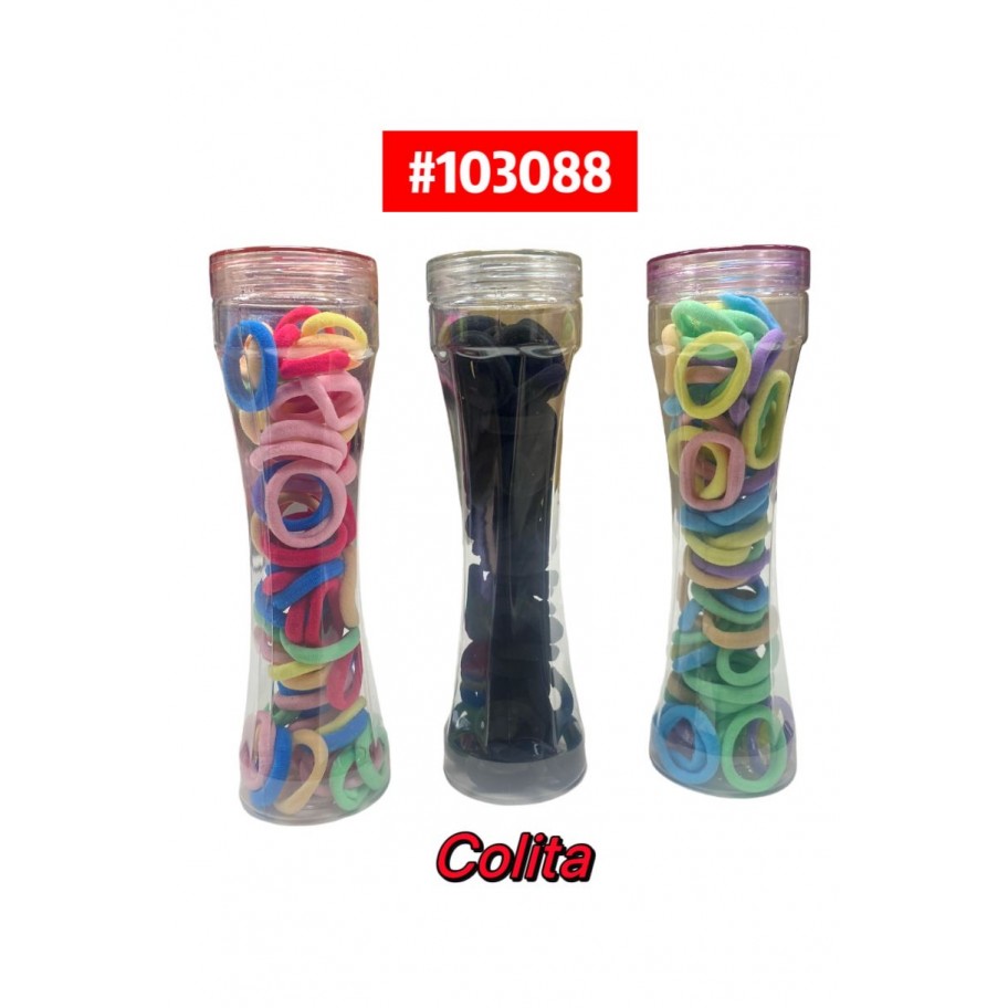 COLITAS DE COLORES EN POTE G #103088
