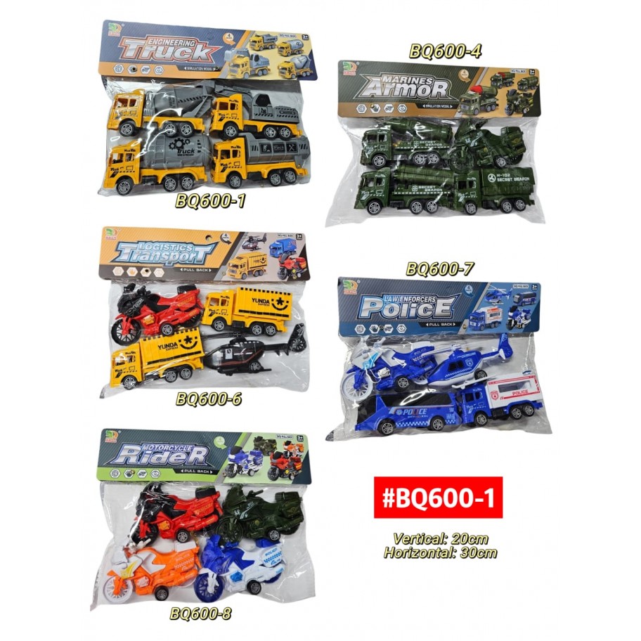 CARRITOS MOTOS 4pcs #BQ600-1