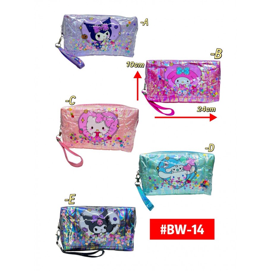 PORTACOSMETICOS SANRIO ESTRELLAS #BW-14  P.U
