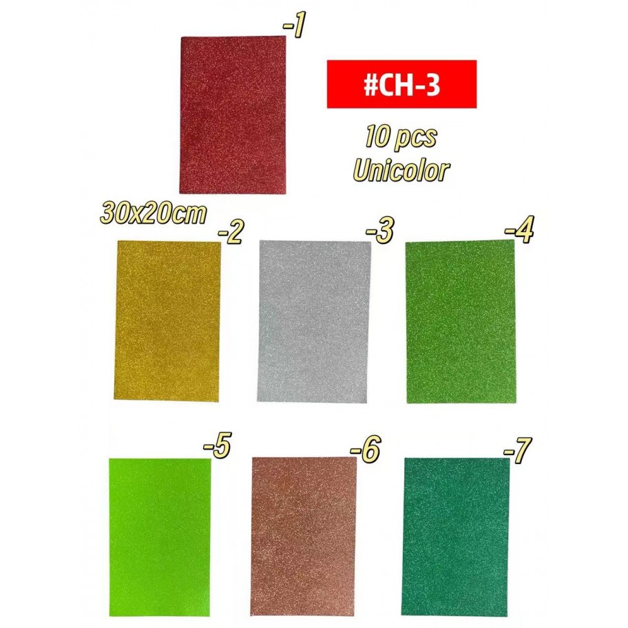 FOAMI ESCARCHADO UNICOLOR *10 #CH-3