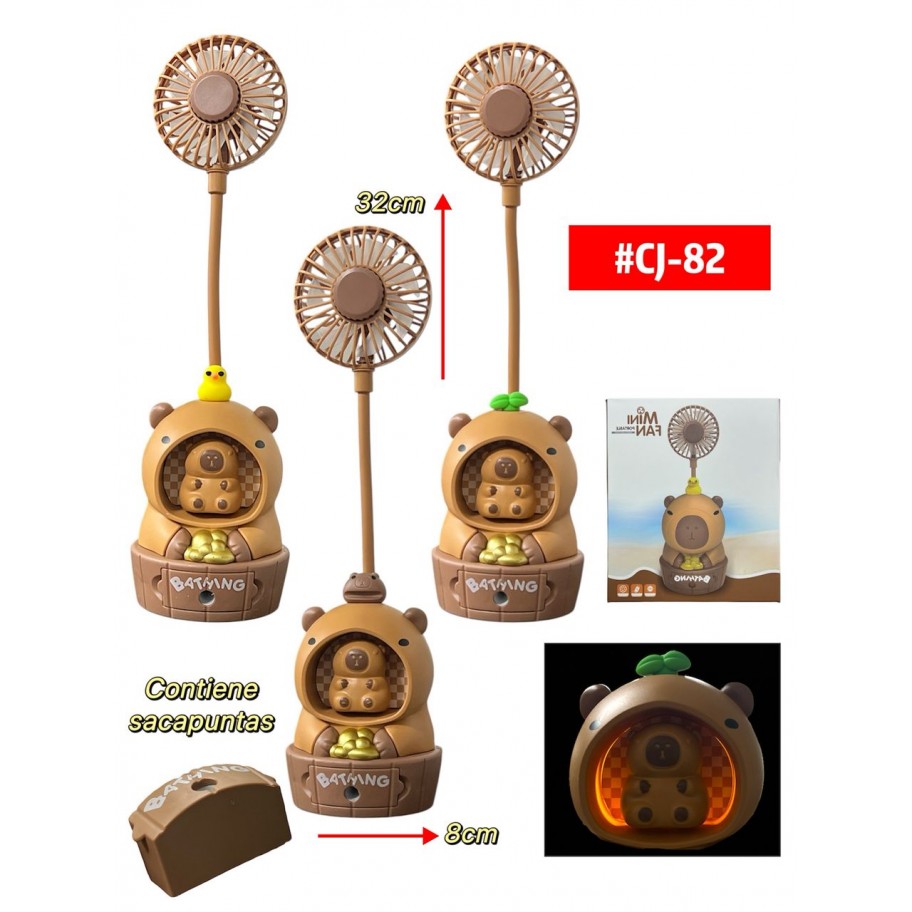 VENTILADOR CAPYBARA #CJ-82
