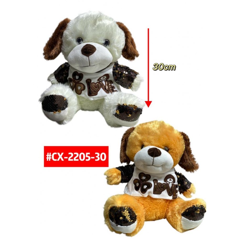 PELUCHE PERRO LOVE 30cm #CX-2205-30 P.U