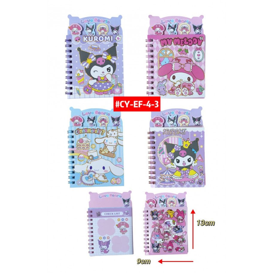 AGENDA CON STICKERS SANRIO #CY-EF-4-3