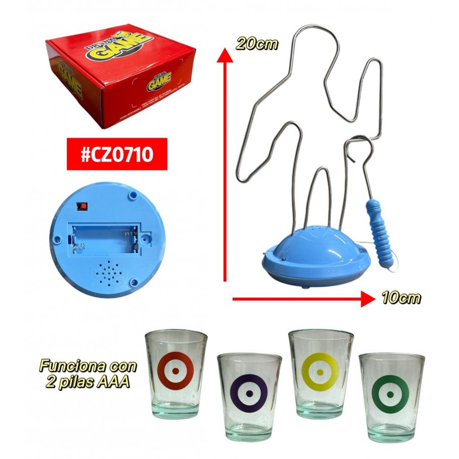 JUEGO PULSO DE BORRACHO CON VASOS SHOT #CZ0710