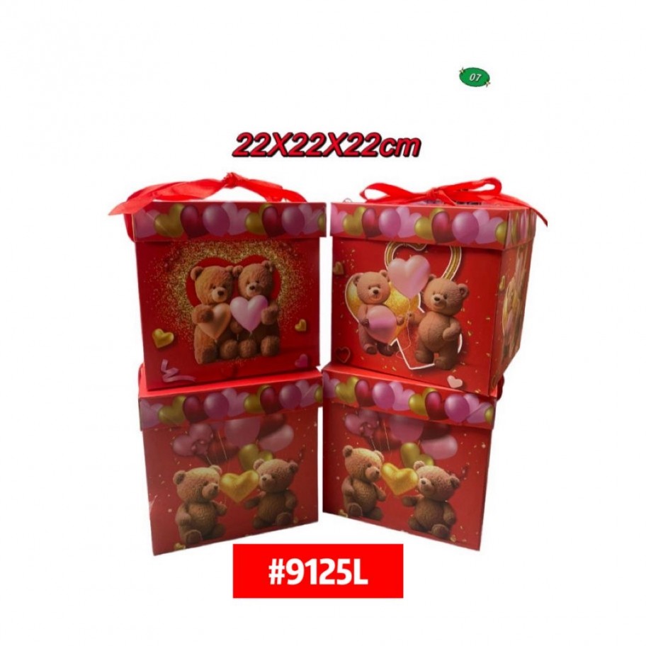 CAJAS GRANDES DE REGALO OSO 12uds #D9125L
