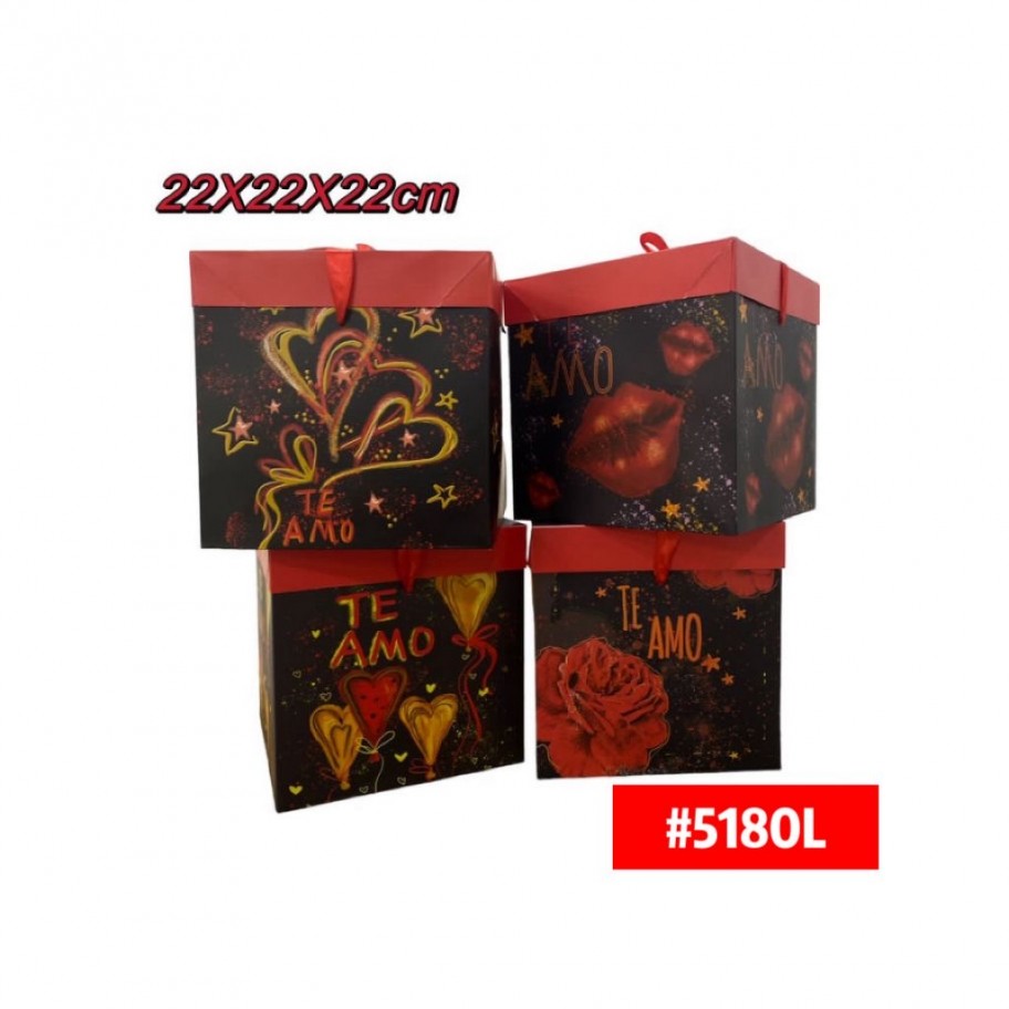 CAJAS GRANDES DE REGALO TE AMO 12uds #D5180L