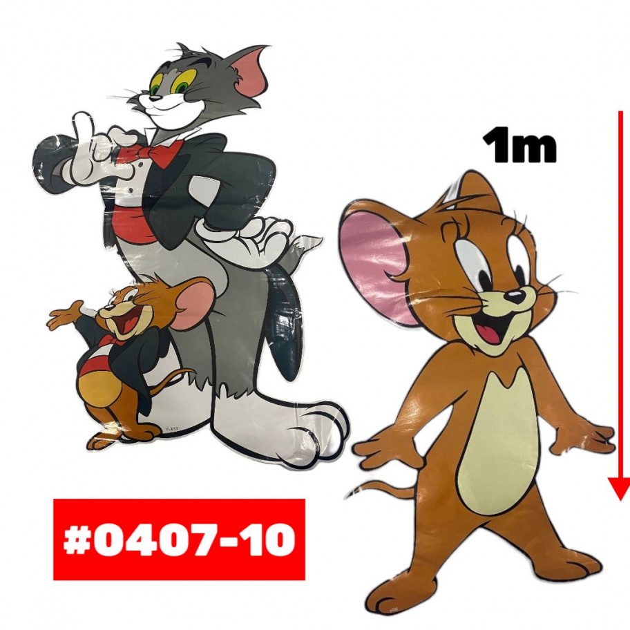 CALCOMANIA TOM Y JERRY #0407-10