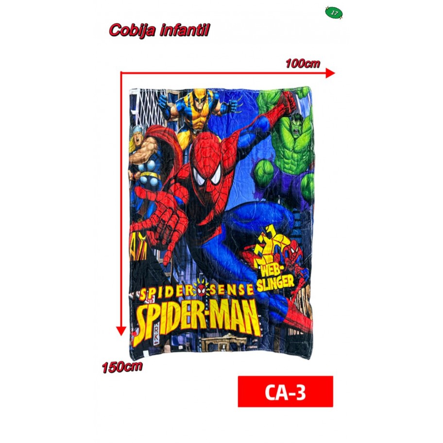 COBIJA SPIDERMAN #CA-3