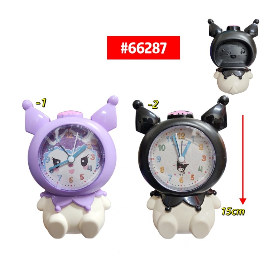 RELOJ DESPERTADOR KUROMI #66287 P.U