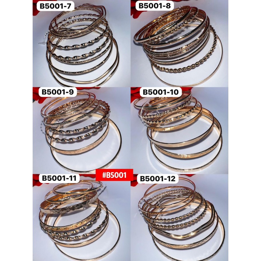 JUEGO DE PULSERAS #B5001 P.U