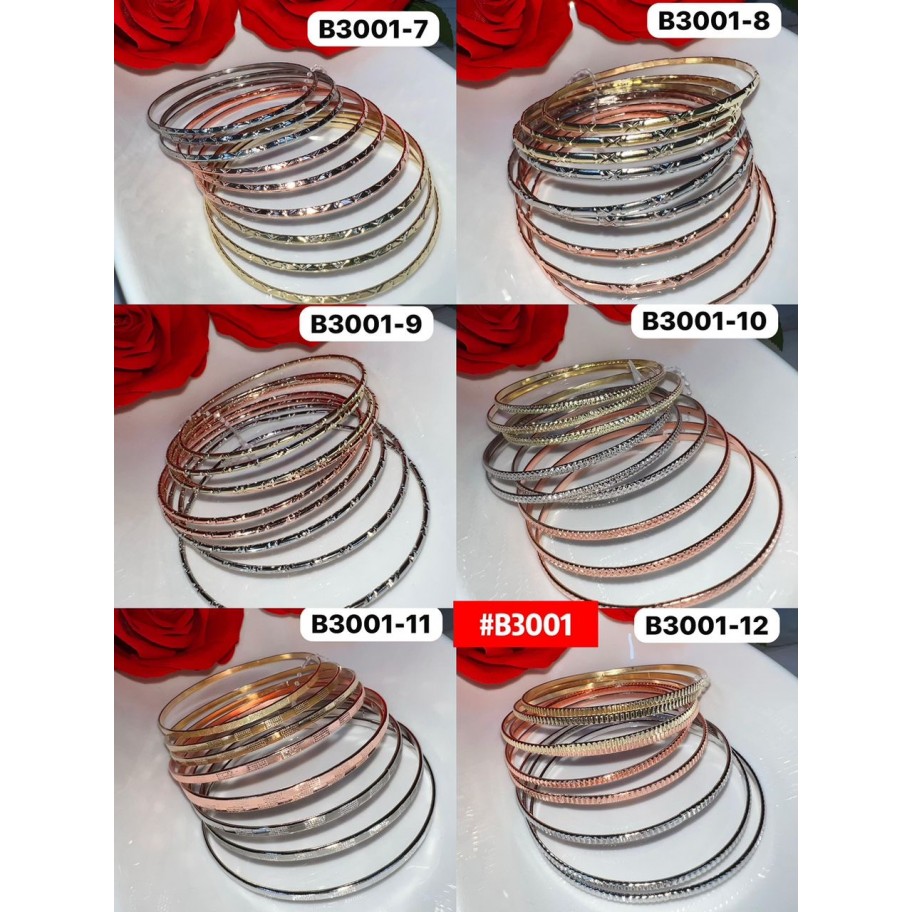 JUEGO DE PULSERAS #B3001 P.U