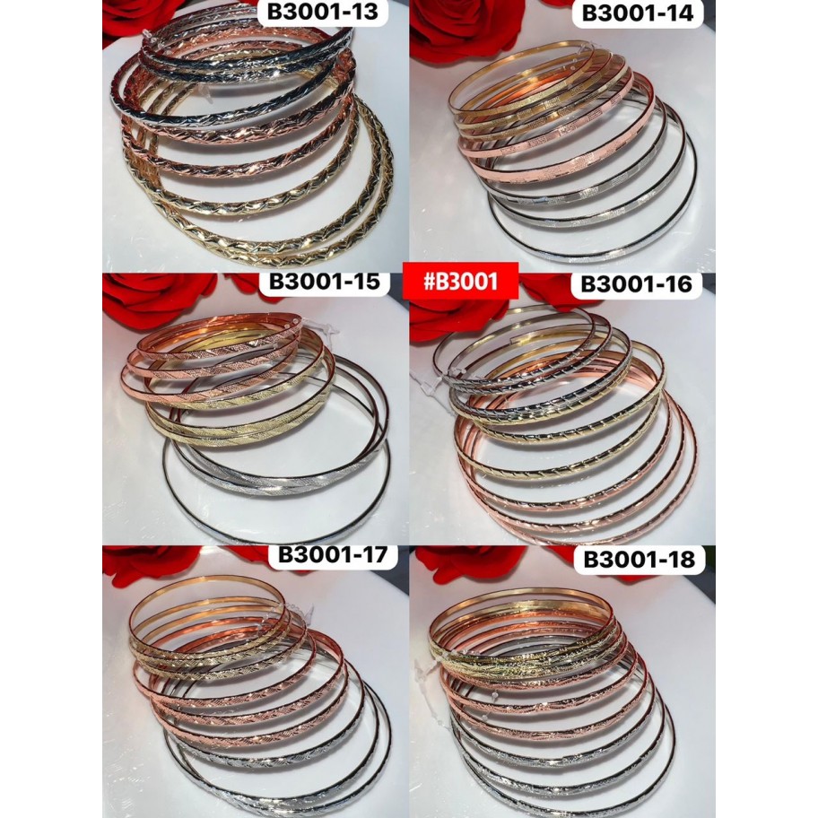 JUEGO DE PULSERAS #B3001 P.U